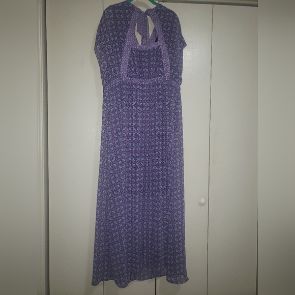 Lane Bryant (EUC) Boho Purple Medallion Printed Maxi Dress - Picture 6 of 10